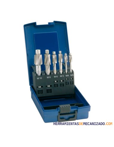 Estuche de Avellanadores Allen M3 - M10 6pcs