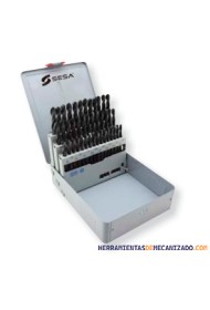 Estuche de Brocas 1-13 x 0,25mm 49pzas HSS-G Inox Progresiva