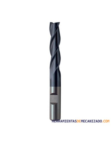 Fresa Hss-Co 3 Labios TiAlN PV200 Serie Larga Osawa TAWL3