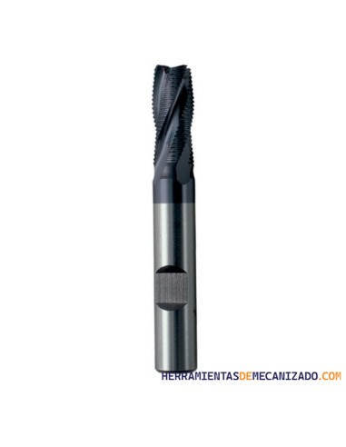 Fresa Hss-Co 4 Labios TiAlN PV200 Desbaste Osawa TAWSFR