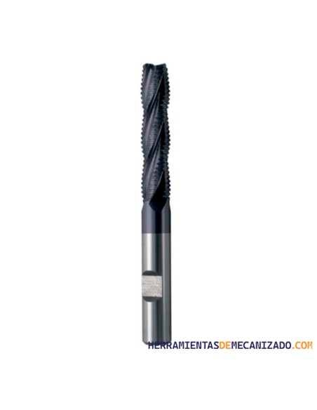 Fresa Hss-Co 4 Labios TiAlN PV200 Serie Larga Desbaste Osawa TAWLFR