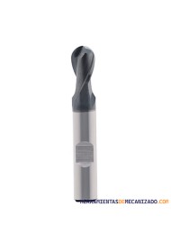 Fresa Hss-Co 2 Labios TiAlN PV200 Punta Bola Osawa TAWSB2
