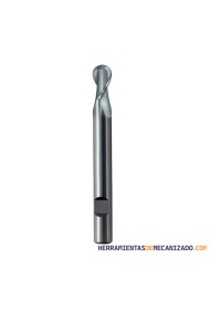Fresa Hss-Co 2 Labios Serie Larga Punta Bola Osawa WLB2