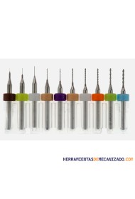 Juego de Microbrocas de Metal Duro de 0,1 a 1,0 mm