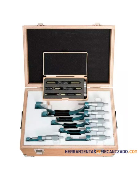 Juego Micrómetros Mitutoyo Analógico 0-150mm 103-913-50