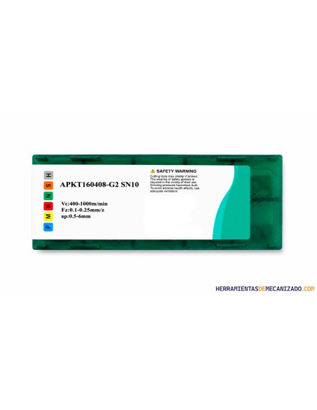 Plaquita APKT SN10 Aluminio