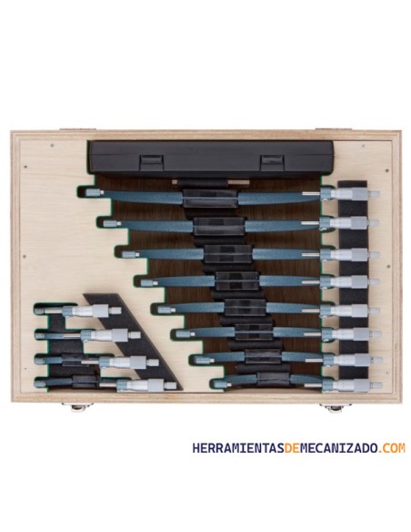 Juego Micrómetros Mitutoyo Analógico 0-300mm 103-914-50