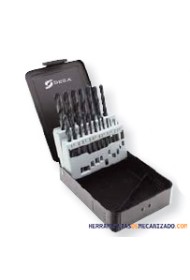 Estuche de Brocas 1-10 x 0,5mm 19pzas HSS