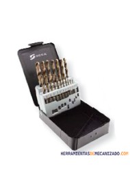Estuche de Brocas 1-10 x 0,5mm 19pzas HSS-Co 5%