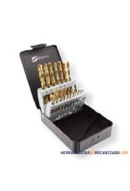 Estuche de Brocas 1-10 x 0,5mm 19pzas HSS-Tin