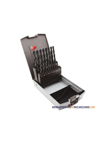 Estuche de Brocas 1-13 x 0,5mm 25pzas HSS