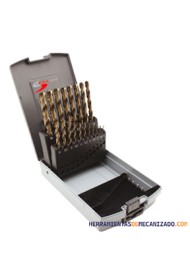 Estuche de Brocas 1-13 x 0,5mm 25pzas HSS-Co 5%