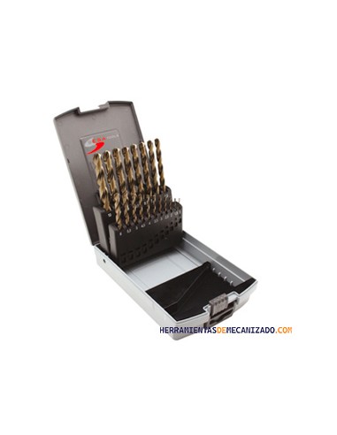 Estuche de Brocas 1-13 x 0,5mm 25pzas HSS-Co 5%