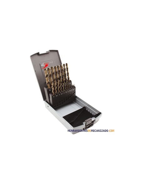 Estuche de Brocas 1-13 x 0,5mm 25pzas HSS-Co 5%