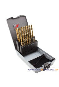Estuche de Brocas 1-13 x 0,5mm 25pzas HSS-Tin