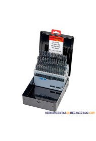 Estuche de Brocas 6-10 x 0,1mm 41pzas HSS