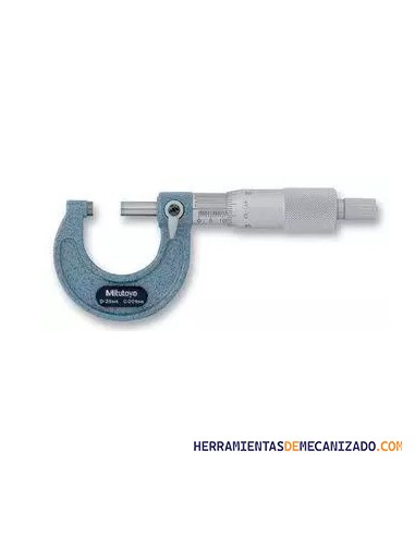 Micrómetro Mitutoyo Analógico 0-25mm 103-129 0,001mm