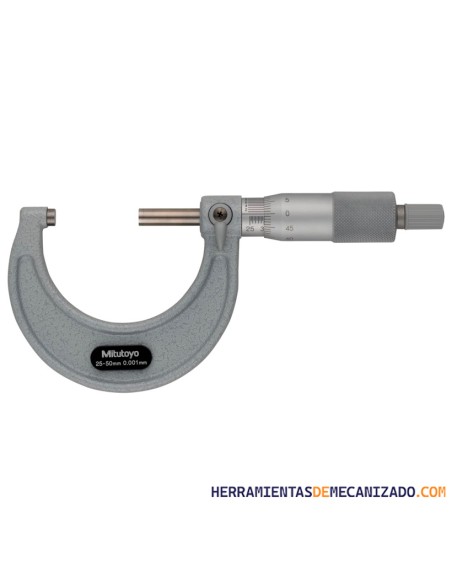 Micrómetro Mitutoyo Analógico 25-50mm 103-130 0,001mm