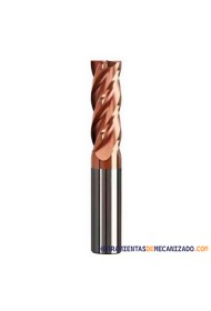 Fresa Metal Duro 4 Labios HRC55