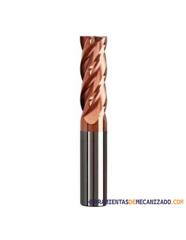 Fresa Metal Duro 4 Labios HRC55