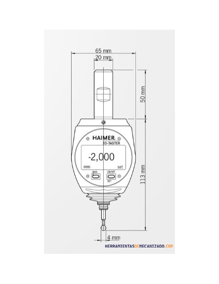 Palpador Haimer 3D Digital