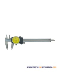 Calibre Mitutoyo con Reloj 505-734 0,02mm con Placas Metal Duro
