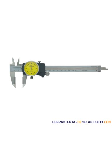 Calibre Mitutoyo con Reloj 505-734 0,02mm con Placas Metal Duro