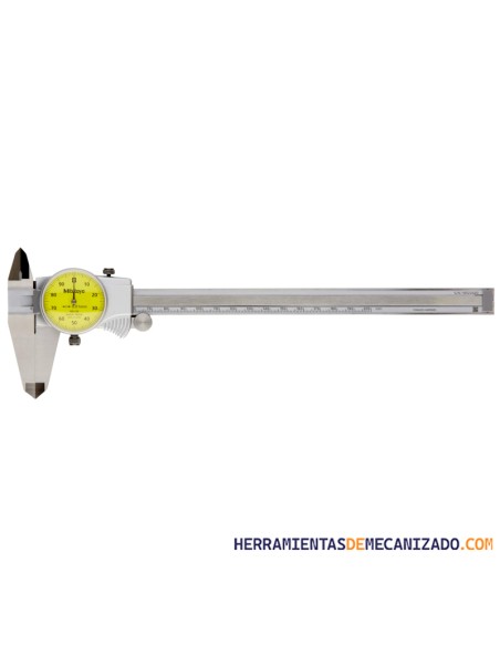 Calibre Mitutoyo con Reloj 0-200mm 505-733 0,01mm