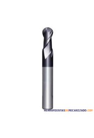 Fresa Metal Duro 2 Labios Punta Bola Osawa G2CSB2