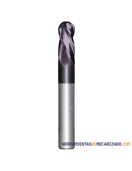 Fresa Metal Duro 4 Labios Punta Bola Osawa G2CSB4