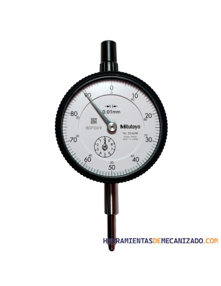 Reloj Comparador Mitutoyo 2046AB 0-10 / 0,01mm