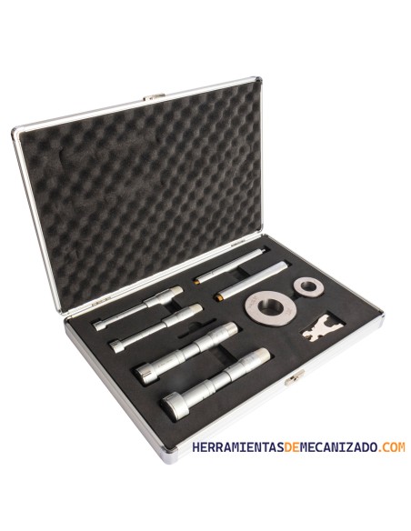 Juego Micrómetros Interior 3 Contactos Analógico 20-50 mm Dasqua