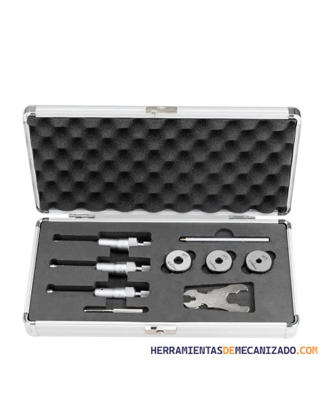 Juego Micrómetros Interior 3 Contactos Analógico 12-20 mm Dasqua