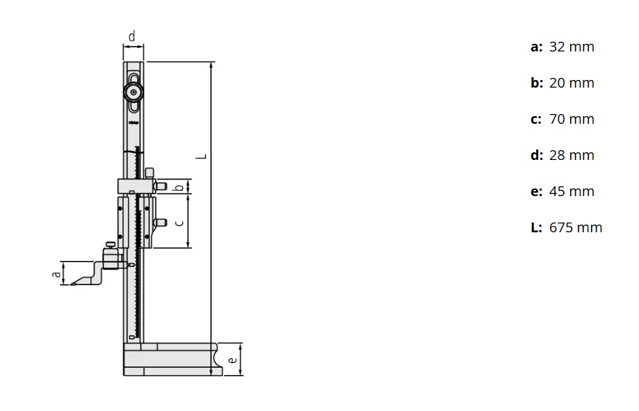 Calibre Altura Mitutoyo 514-104