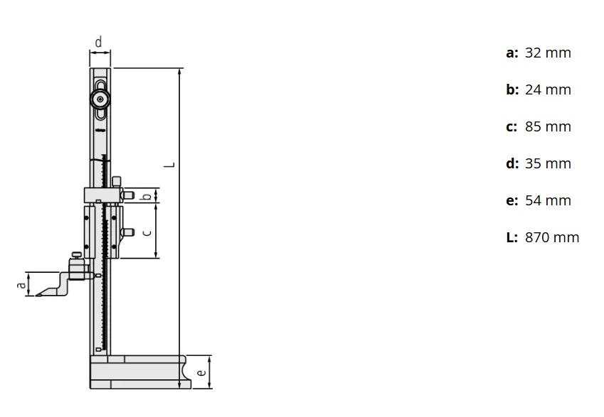 Calibre Altura Mitutoyo 514-106