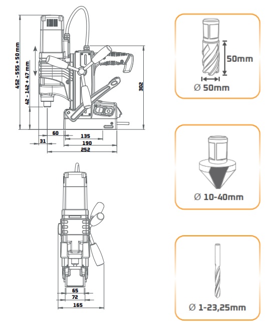 taladro alfra rb50sp