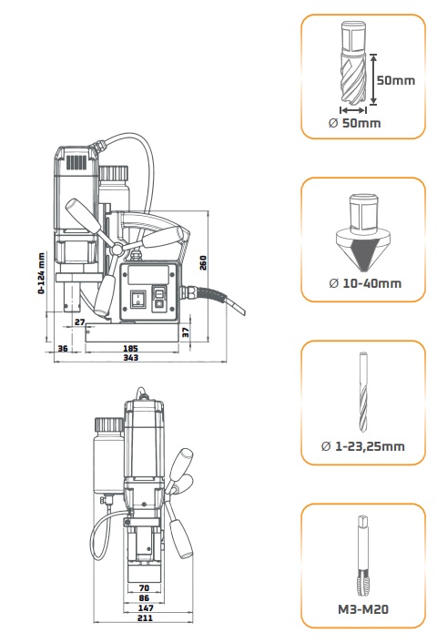 taladro alfra rotabest rb50b